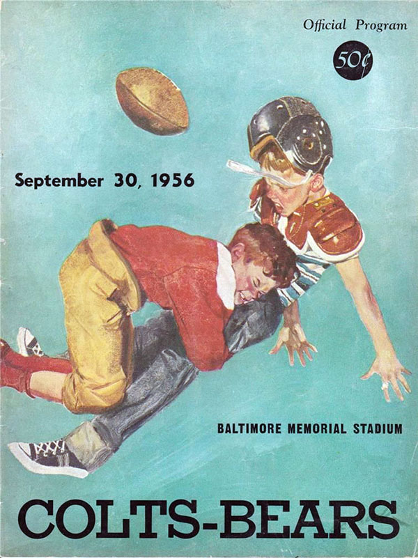 NFL Program: Baltimore Colts vs. Chicago Bears (September 30, 1956)