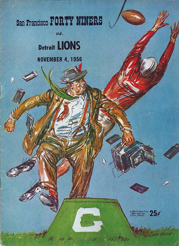 NFL Program: San Francisco 49ers vs. Detroit Lions (November 4, 1956)