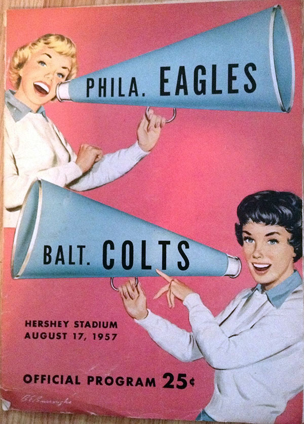 NFL Program: Philadelphia Eagles vs. Baltimore Colts (August 17, 1957)