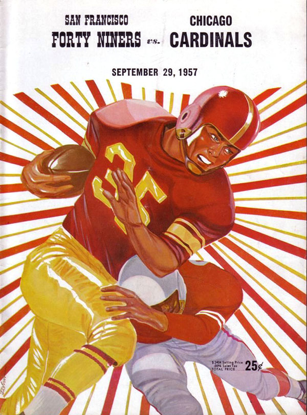 NFL Program: San Francisco 49ers vs. Chicago Cardinals (September 29, 1957)