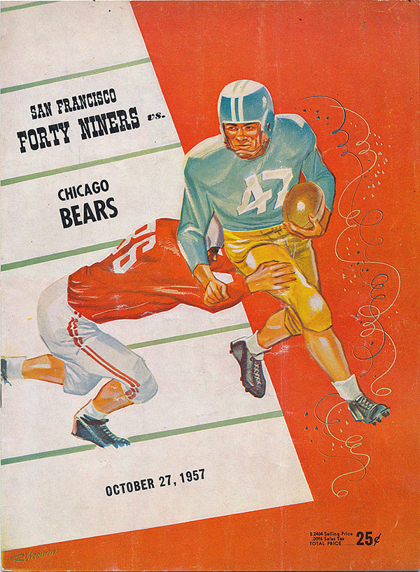 NFL Program: San Francisco 49ers vs. Chicago Bears (October 27, 1957)