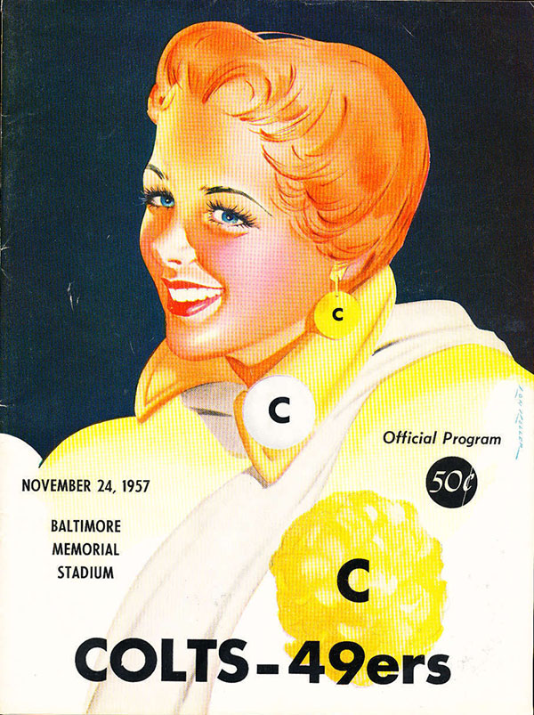 NFL Program: Baltimore Colts vs. San Francisco 49ers (November 24, 1957)