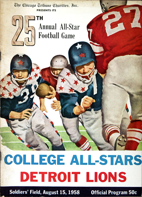 NFL Program: College All-Stars vs. Detroit Lions (August 15, 1958)