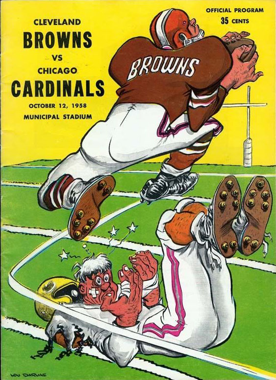 NFL Program: Cleveland Browns vs. Chicago Cardinals (October 12, 1958)