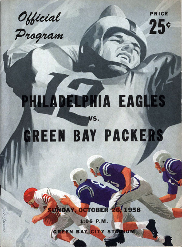 NFL Program: Green Bay Packers vs. Philadelphia Eagles (October 26, 1958)