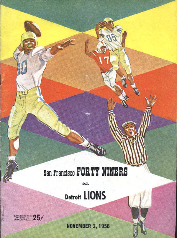 NFL Program: San Francisco 49ers vs. Detroit Lions (November 2, 1958)