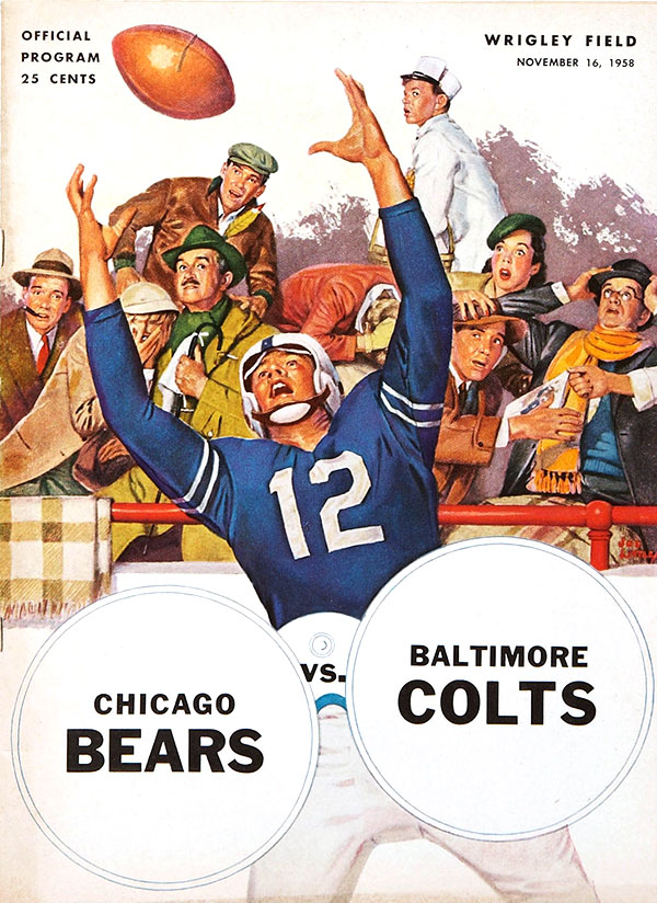 NFL Program: Chicago Bears vs. Baltimore Colts (November 16, 1958)