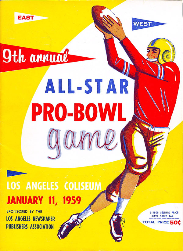 NFL Program: 1959 Pro Bowl