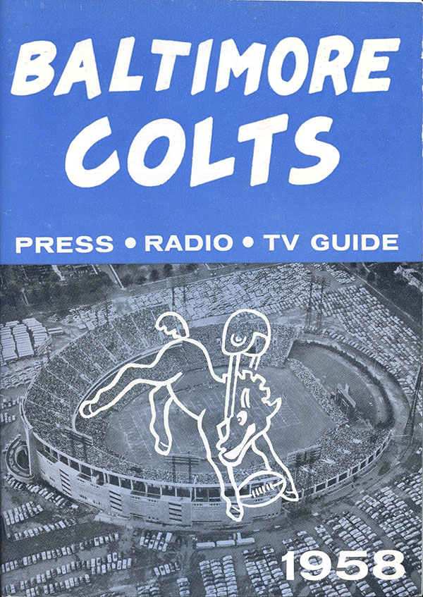 NFL Media Guide: Baltimore Colts (1958)