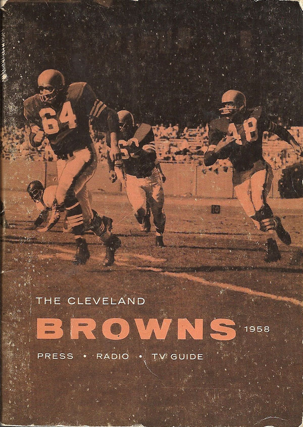 NFL Media Guide: Cleveland Browns (1958)