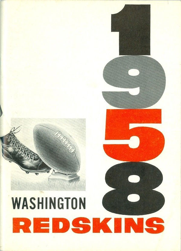 NFL Media Guide: Washington Redskins (1958)