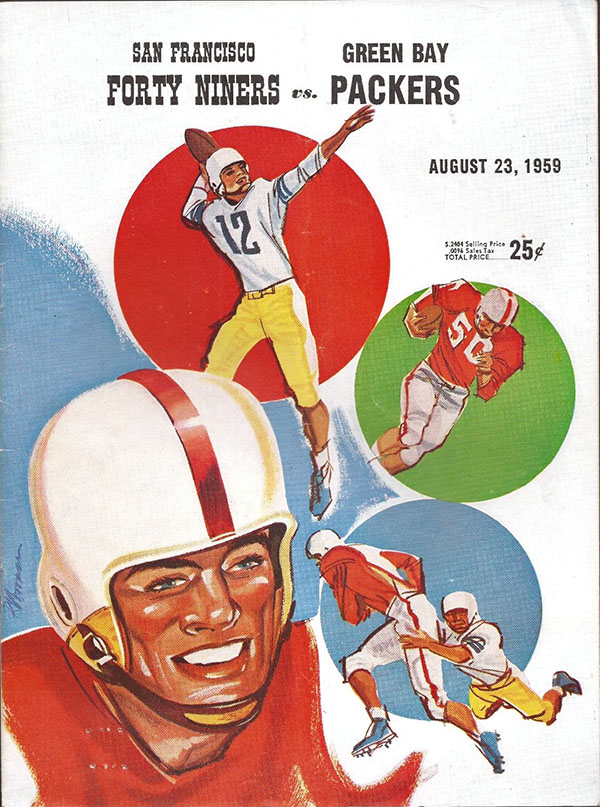 NFL Program: San Francisco 49ers vs. Green Bay Packers (August 23, 1959)