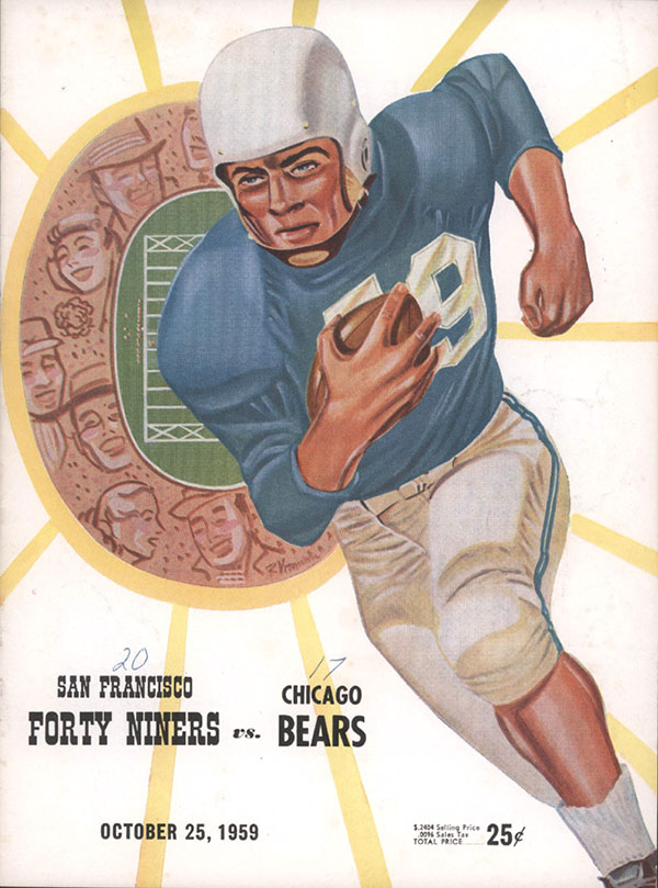 NFL Program San Francisco 49ers vs. Chicago Bears (October 25, 1959