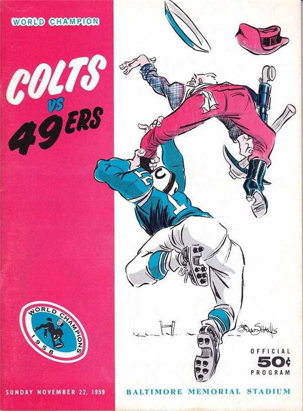 NFL Program: Baltimore Colts vs. San Francisco 49ers (November 22, 1959)