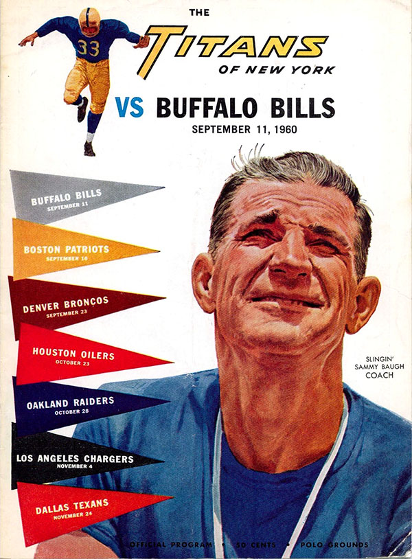 September 11, 1960 - Bills Fall In Franchise Opener - Buffalo