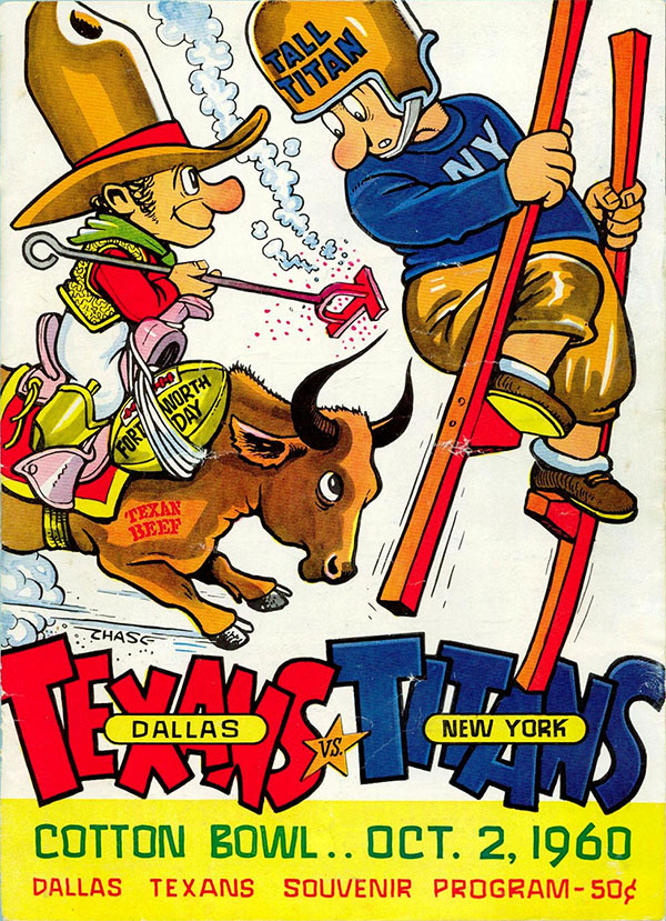 AFL Program: Dallas Texans vs. New York Titans (October 2, 1960)