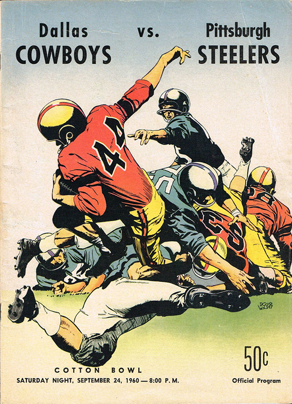 NFL Program: Dallas Cowboys vs. Pittsburgh Steelers (September 24, 1960)