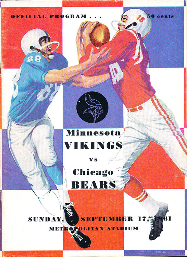 NFL Program: Minnesota Vikings vs. Chicago Bears (September 17, 1961)