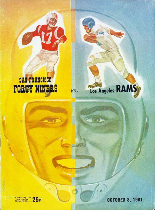 NFL Program: San Francisco 49ers Vs. Los Angeles Rams (October 8, 1961 ...