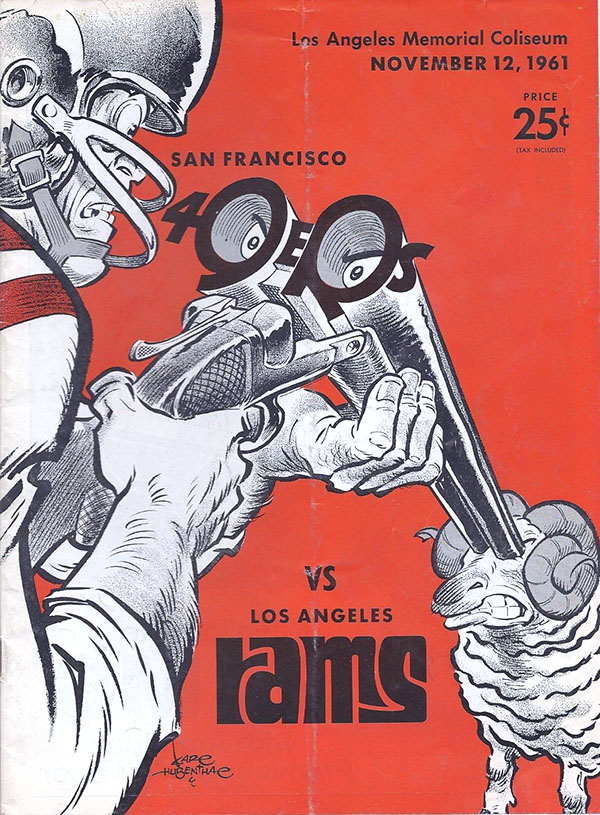 NFL Program: Los Angeles Rams Vs. San Francisco 49ers (November 12 ...