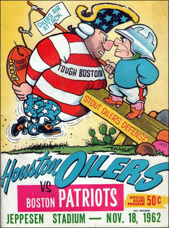 NFL Program: Houston Oilers vs. Boston Patriots (November 18, 1962)