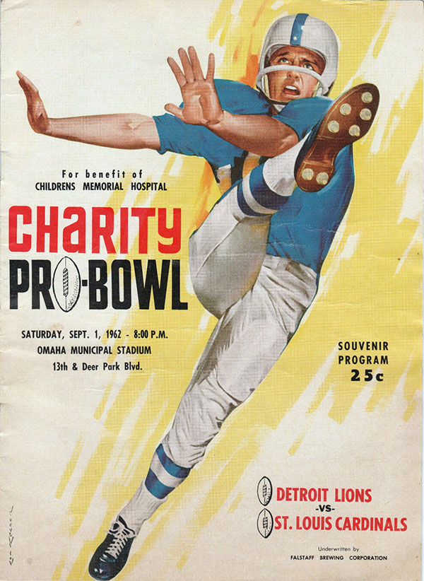 NFL Program: Detroit Lions vs. St. Louis Cardinals (September 1, 1962)