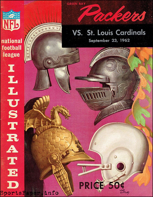 NFL Program: Green Bay Packers vs. St. Louis Cardinals (September 23, 1962)