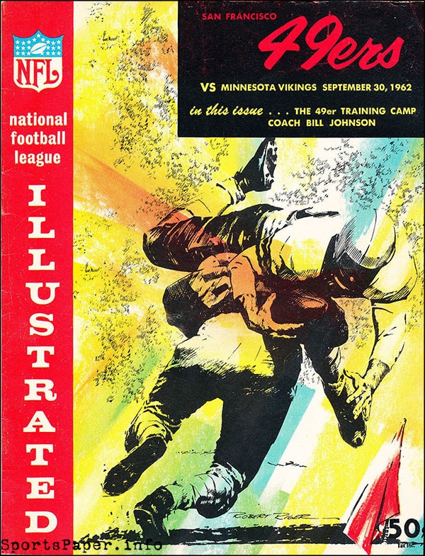 NFL Program: San Francisco 49ers vs. Minnesota Vikings (September 30, 1962)