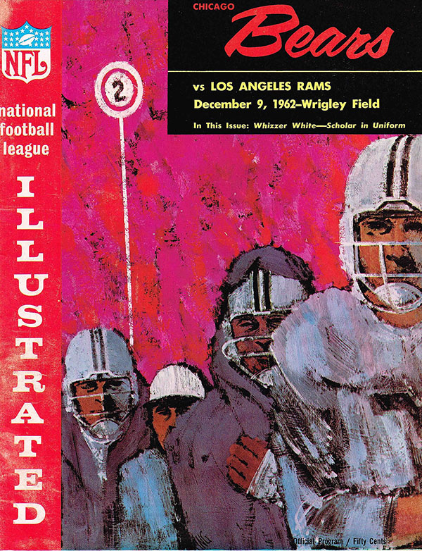 NFL Program Chicago Bears vs. Los Angeles Rams (December 9, 1962