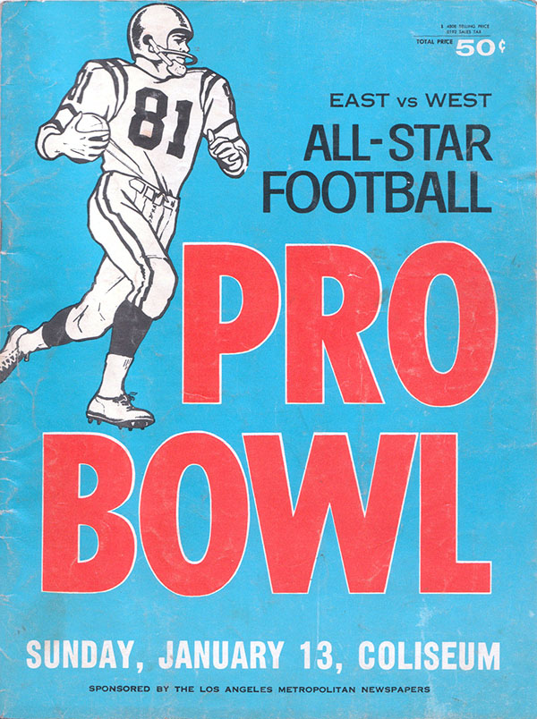 NFL Program: 1963 Pro Bowl