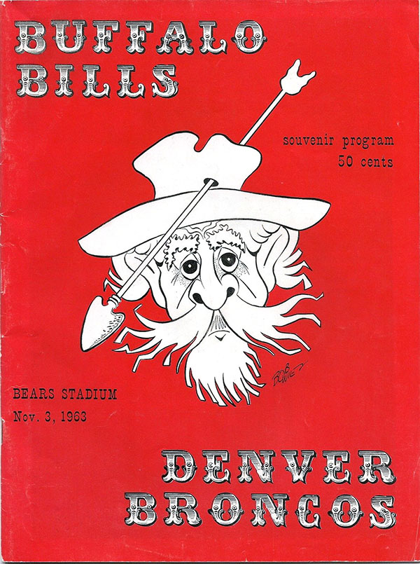 AFL Program: Denver Broncos vs. Buffalo Bills (November 3, 1963)