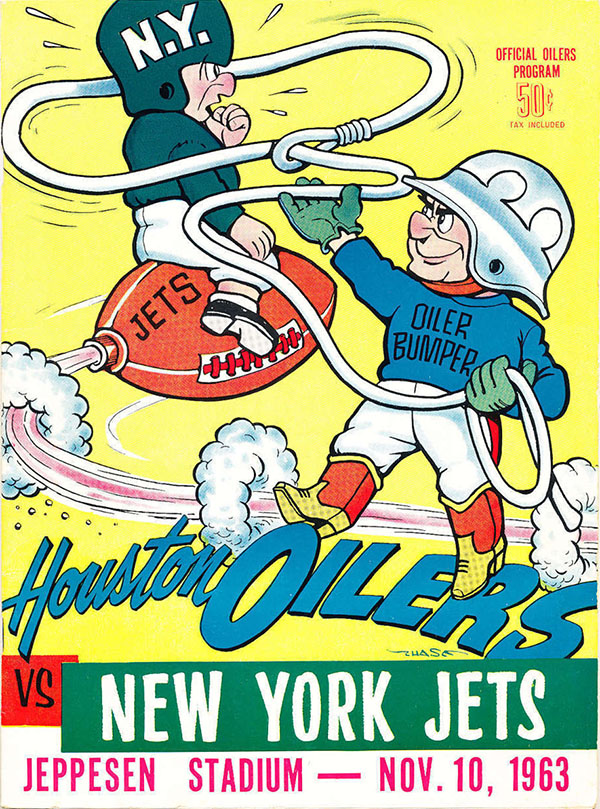 AFL Program: Houston Oilers vs. New York Jets (November 10, 1963)