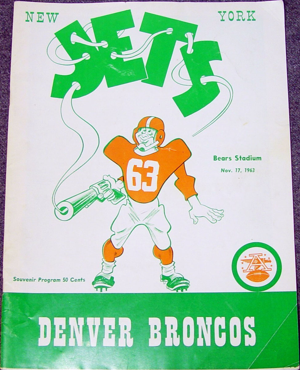 NFL Program: Denver Broncos vs. New York Jets (November 17, 1963)