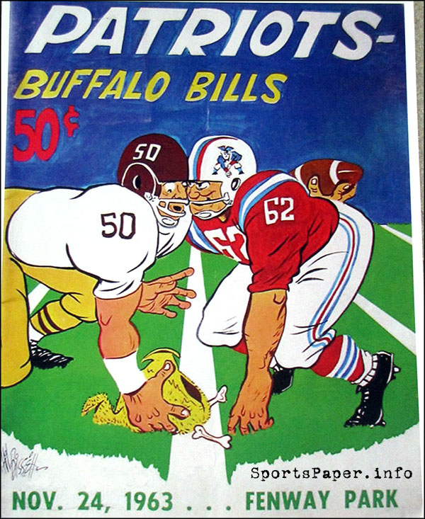 AFL Program: Boston Patriots vs. Buffalo Bills (November 24, 1963)