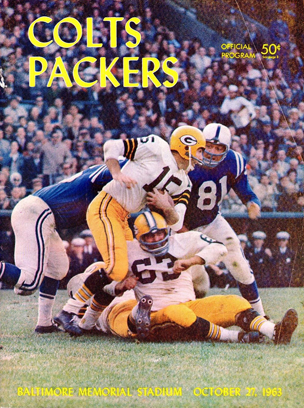 NFL Program: Green Bay Packers vs. Baltimore Colts (December 26