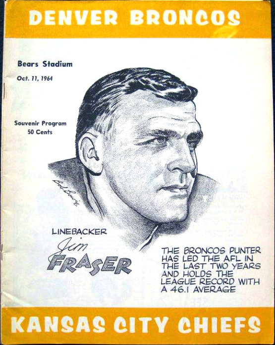 AFL Program: Denver Broncos vs. Kansas City Chiefs (October 11, 1964)