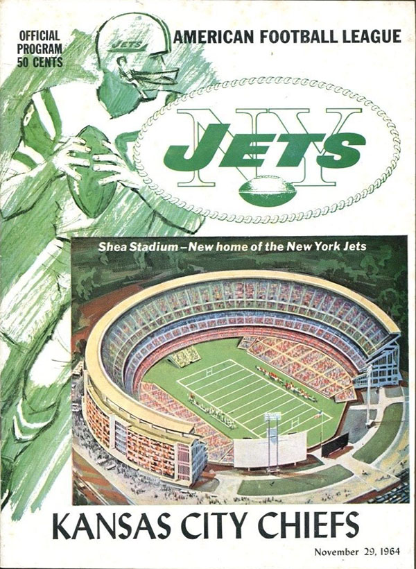 AFL Game Program: New York Jets vs. Kansas City Chiefs (November