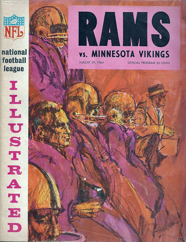 NFL Program: Los Angeles Rams vs. Minnesota Vikings (August 29, 1964)