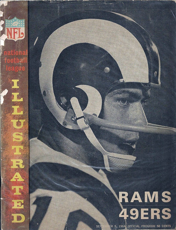 NFL Program: Los Angeles Rams vs. San Francisco 49ers (September 5, 1964)