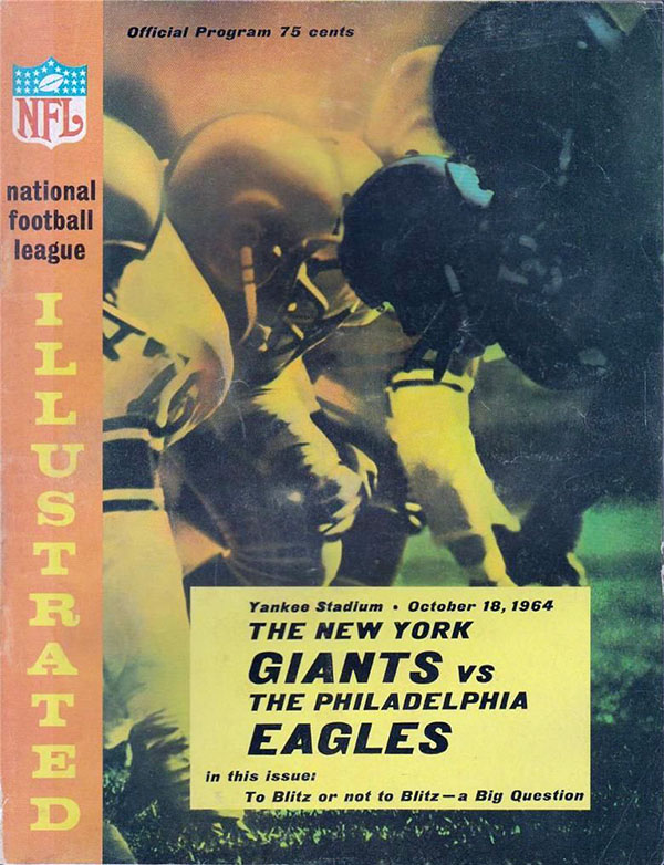 NFL Program: New York Giants vs. Philadelphia Eagles (October 18, 1964)