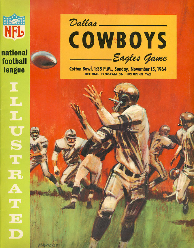 NFL Program: Dallas Cowboys vs. Philadelphia Eagles (November 15, 1964)