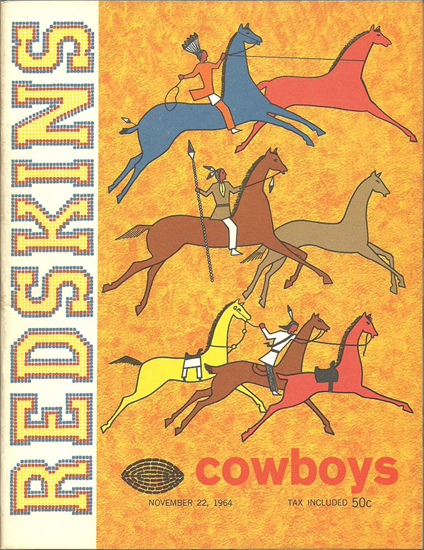NFL Program: Washington Redskins vs. Dallas Cowboys (November 22, 1964)