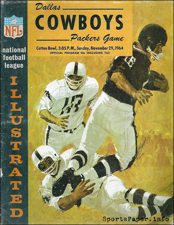 NFL Program: Dallas Cowboys vs. Green Bay Packers (November 29, 1964)