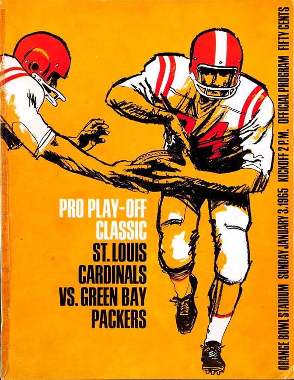 NFL Program: Green Bay Packers vs. St. Louis Cardinals (January 3, 1965)