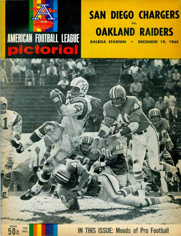 AFL Program: San Diego Chargers vs. Oakland Raiders (December 19, 1965)