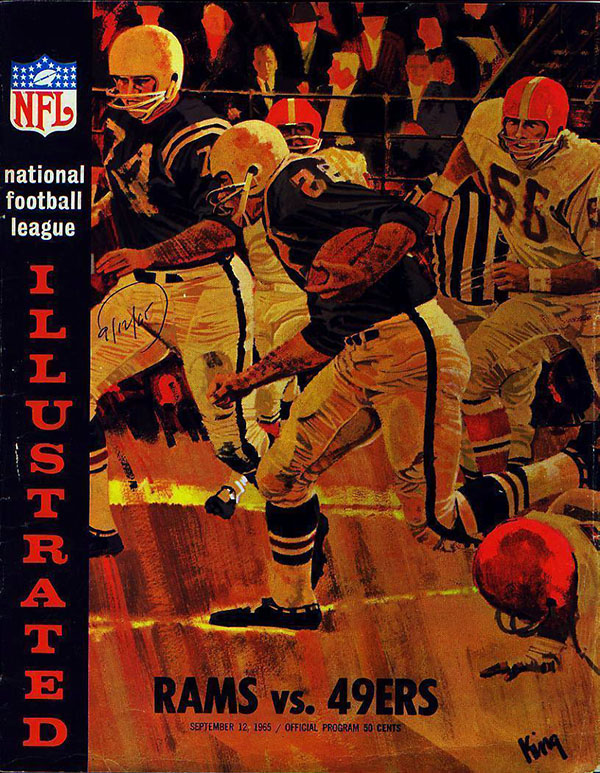 NFL Program: Los Angeles Rams vs. San Francisco 49ers (September 12, 1965)