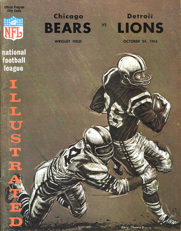 NFL Program: Chicago Bears vs. Detroit Lions (October 24, 1965)