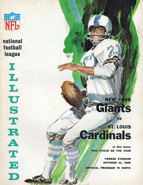 NFL Program: New York Giants vs. St. Louis Cardinals (October 31, 1965)