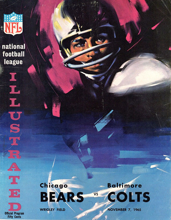 NFL Program: Chicago Bears vs. Baltimore Colts (November 7, 1965)