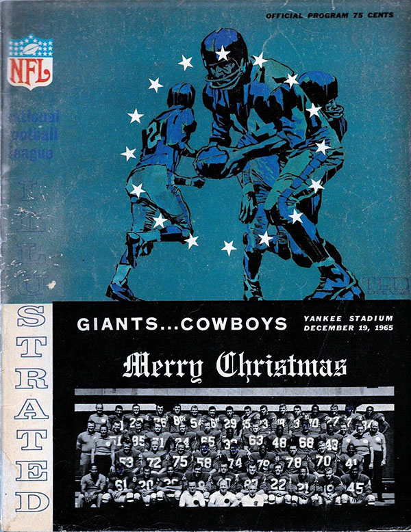 NFL Program: New York Giants vs. Dallas Cowboys (December 19, 1965)